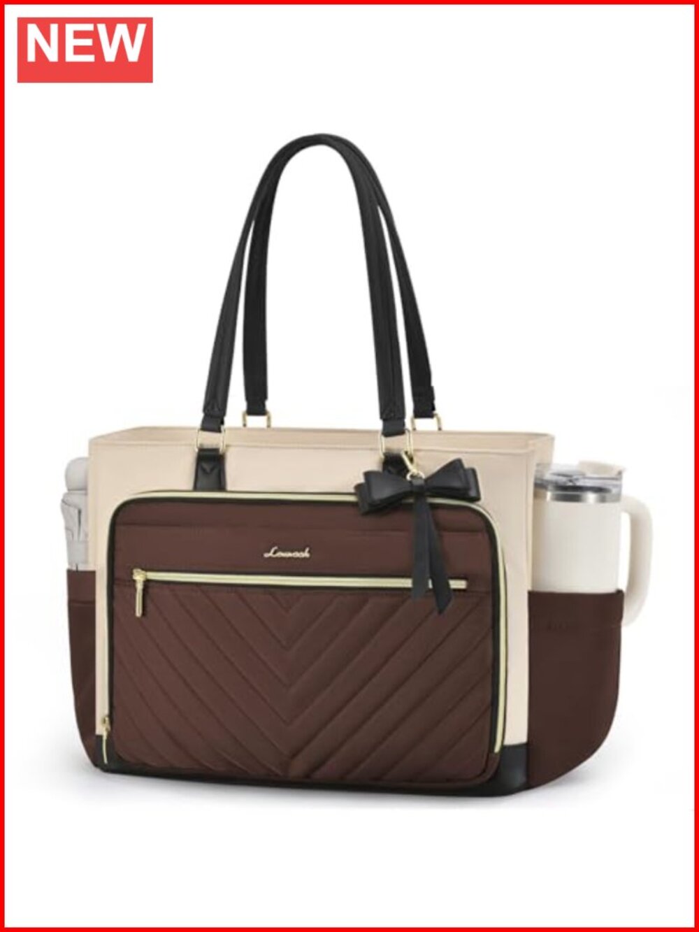 LOVEVOOK Laptop Tote Bag Fits 15.6 Inch Padded Computer Work Travel Handbag